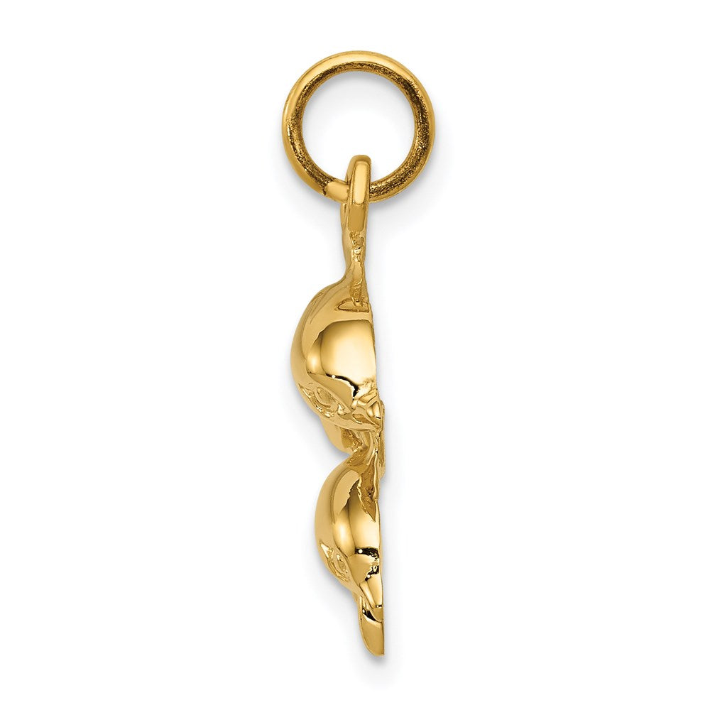 14k Dolphin Charm 2