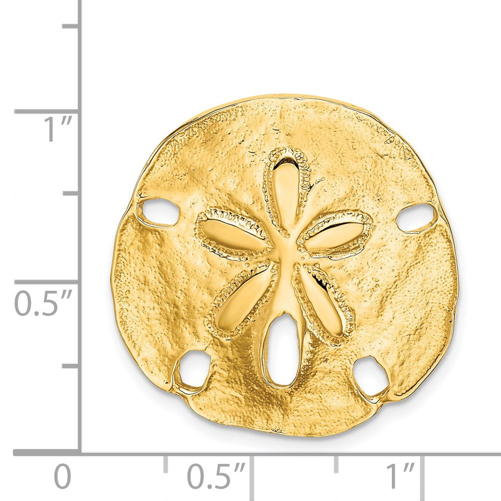 14k Polished Fits up to 8mm on Both Small Sand Dollar Slide 3