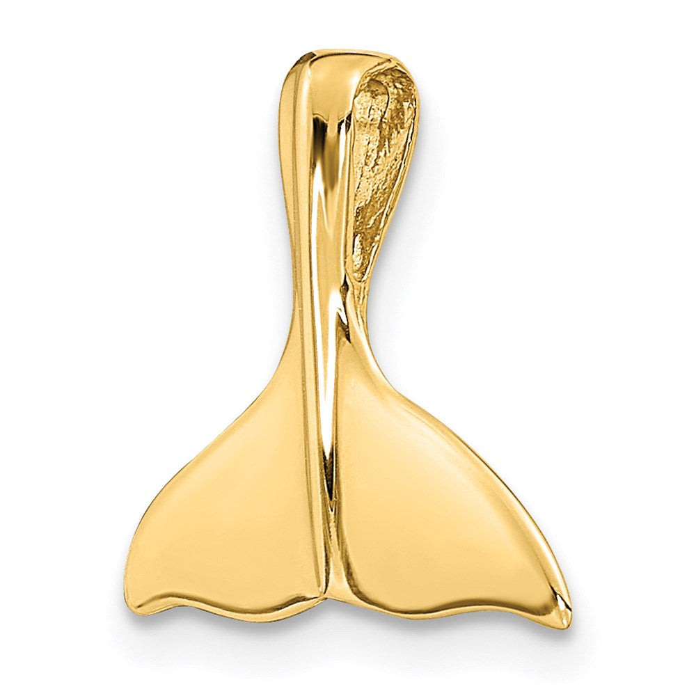 14k 3-D Polished Whale Tail Slide 5