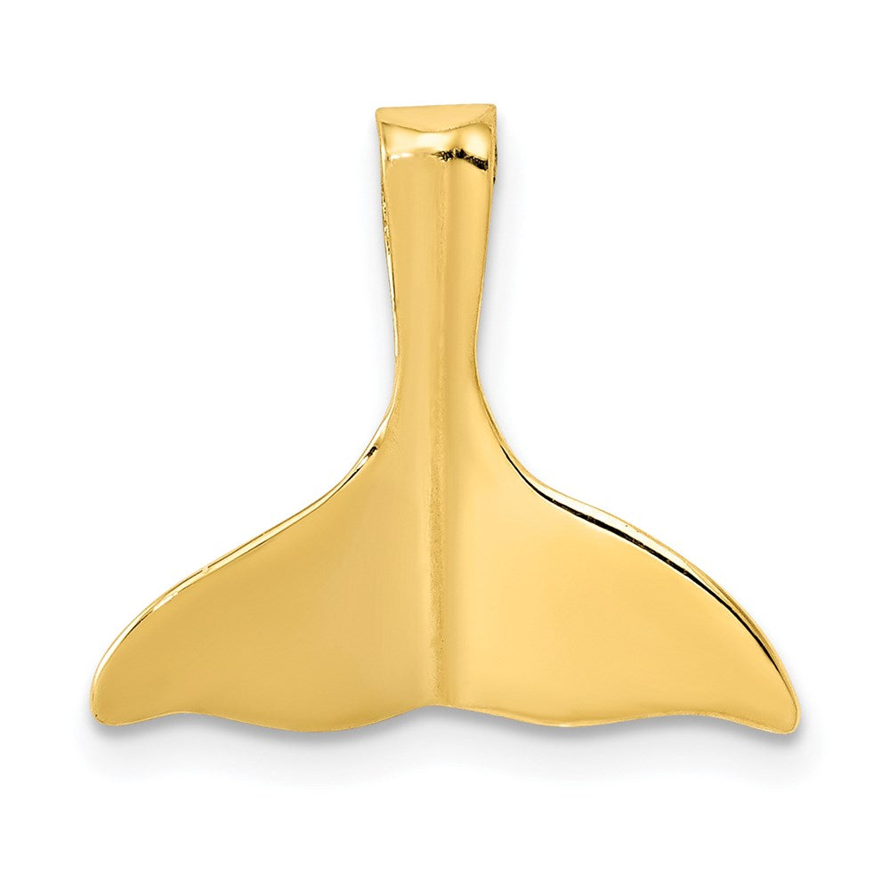 14k 3-D Polished Whale Tail Slide 1