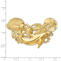 14k Dolphin and Shell Cluster Slide 3