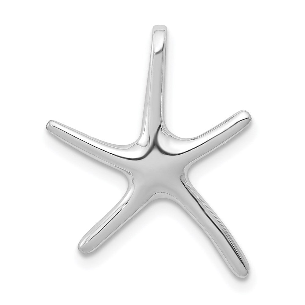 14k White Gold Starfish Chain Slide 1