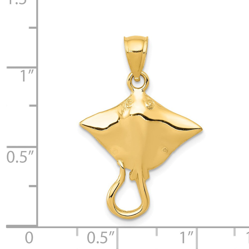 14K Stingray Pendant 3