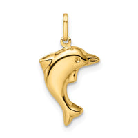 14k Madi K Polished 3-D Dolphin Pendant 3