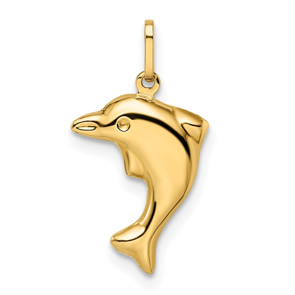 14k Madi K Polished 3-D Dolphin Pendant 1