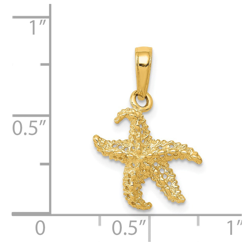 14k Starfish Pendant 4