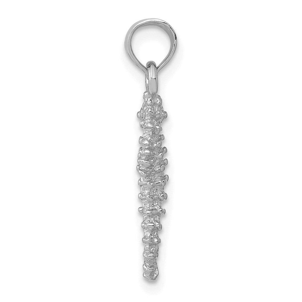 14K White Gold Sea Horse Pendant 2