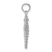 14K White Gold Sea Horse Pendant 2