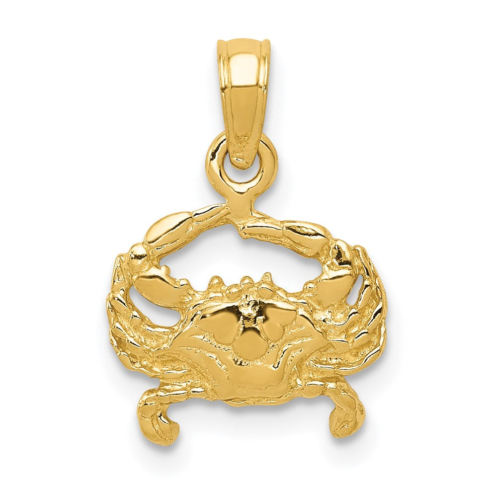 14k Crab Pendant 1