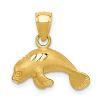 14K Manatee Pendant 1