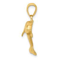 14k Jumping Dolphin Pendant 2