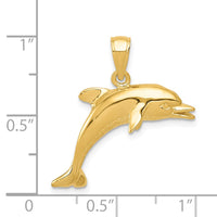 14k Jumping Dolphin Pendant 4