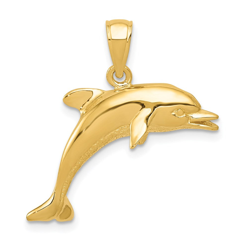 14k Jumping Dolphin Pendant 1