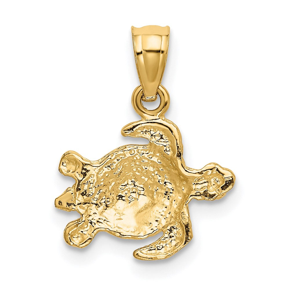 14K Turtle Pendant 3