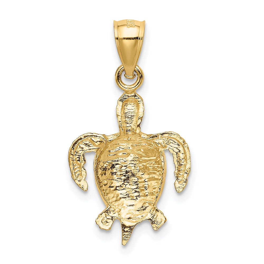 14K Turtle Pendant 3