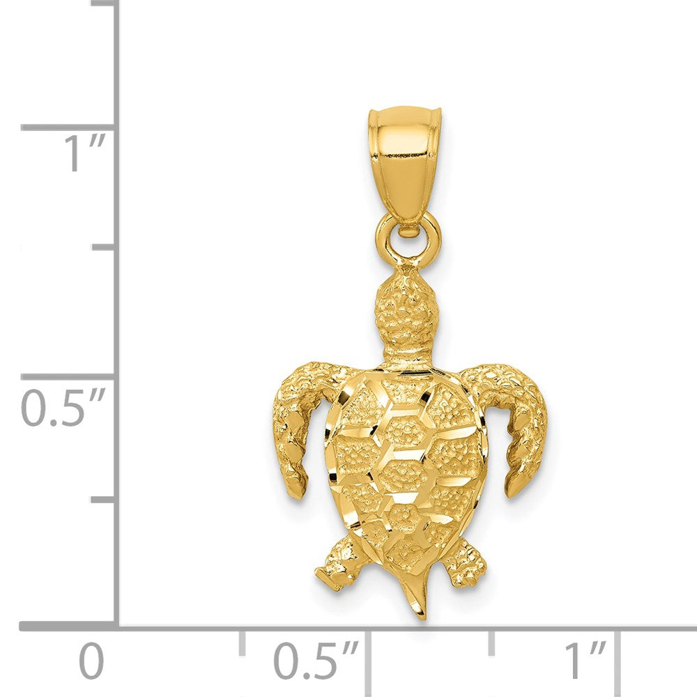 14K Turtle Pendant 4