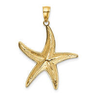 14K with White Rhodium Starfish Pendant 3