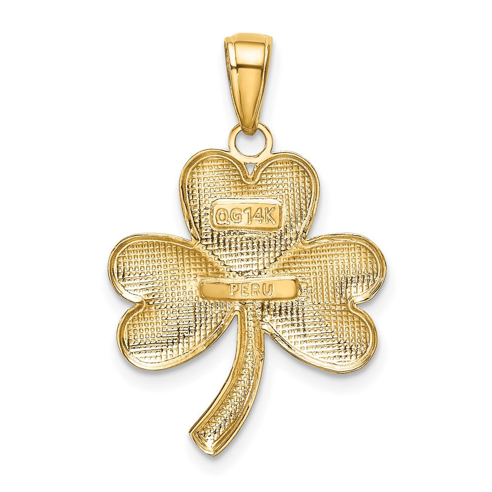 14k Shamrock Charm