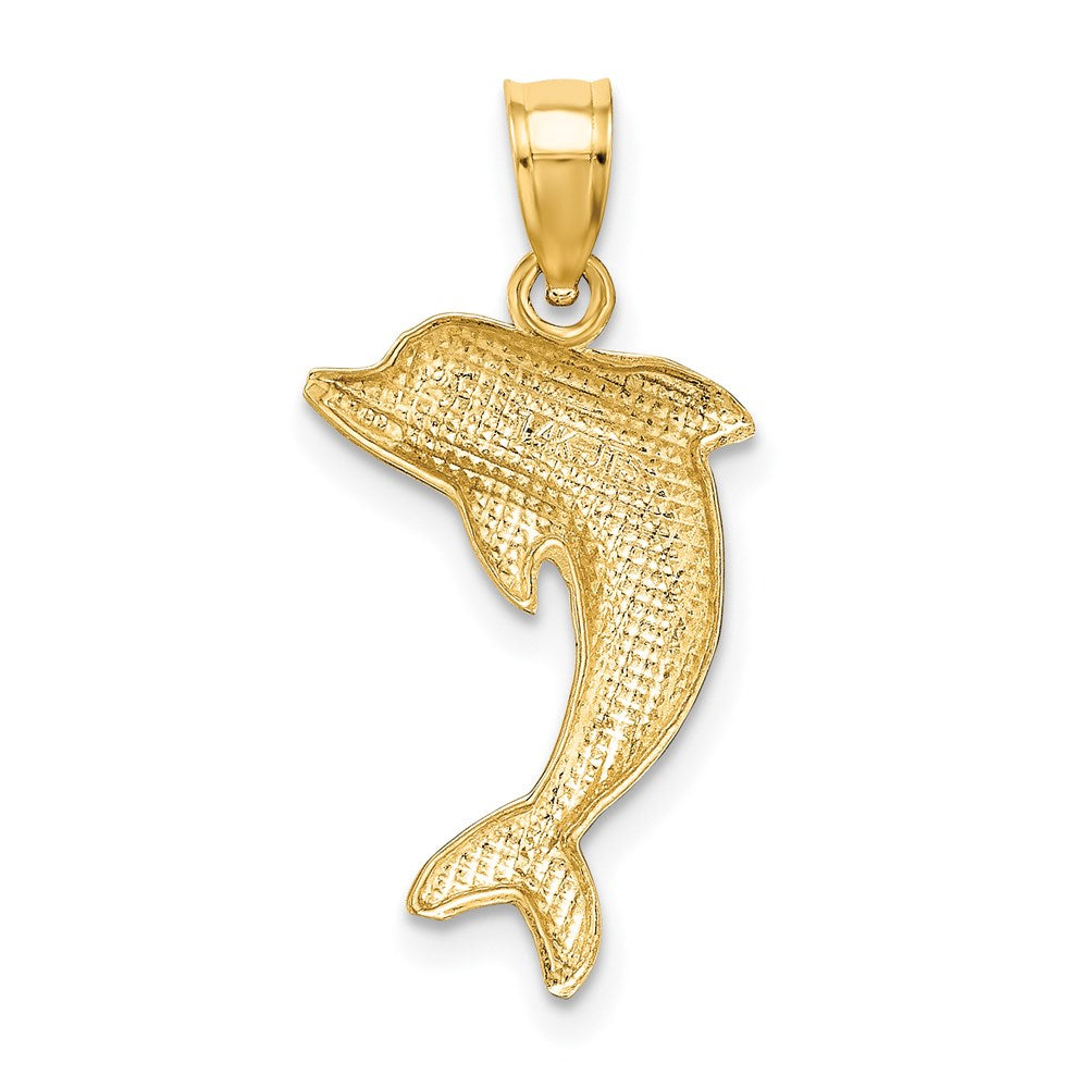 14k Polished Dolphin Charm 4