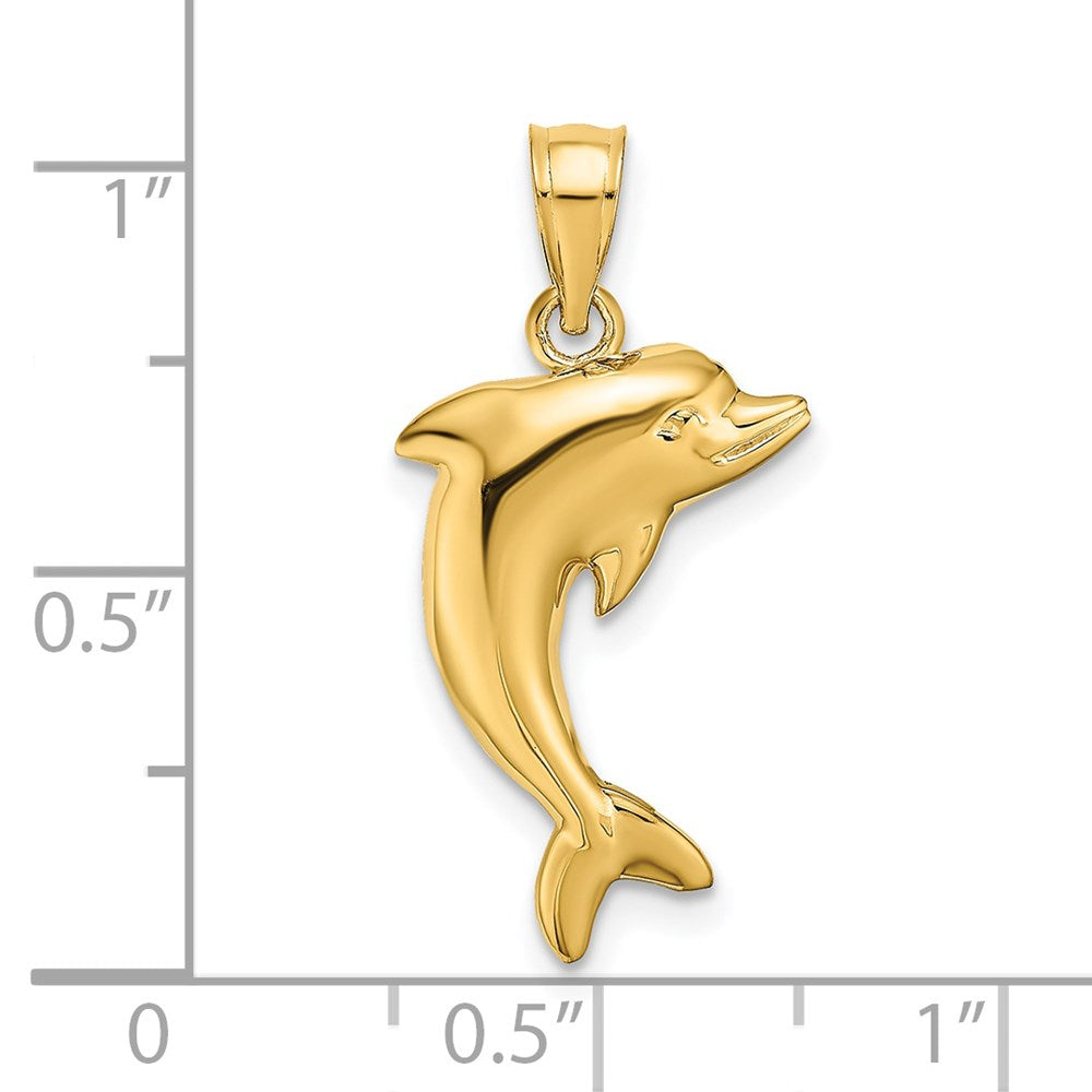 14k Polished Dolphin Charm 3