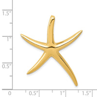 14k Polished Starfish Slide 4