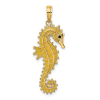 14K 3-D Enamel Seahorse Charm 4