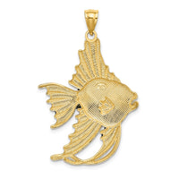 14K w/ Blue Enamel ANGELFISH Charm 4