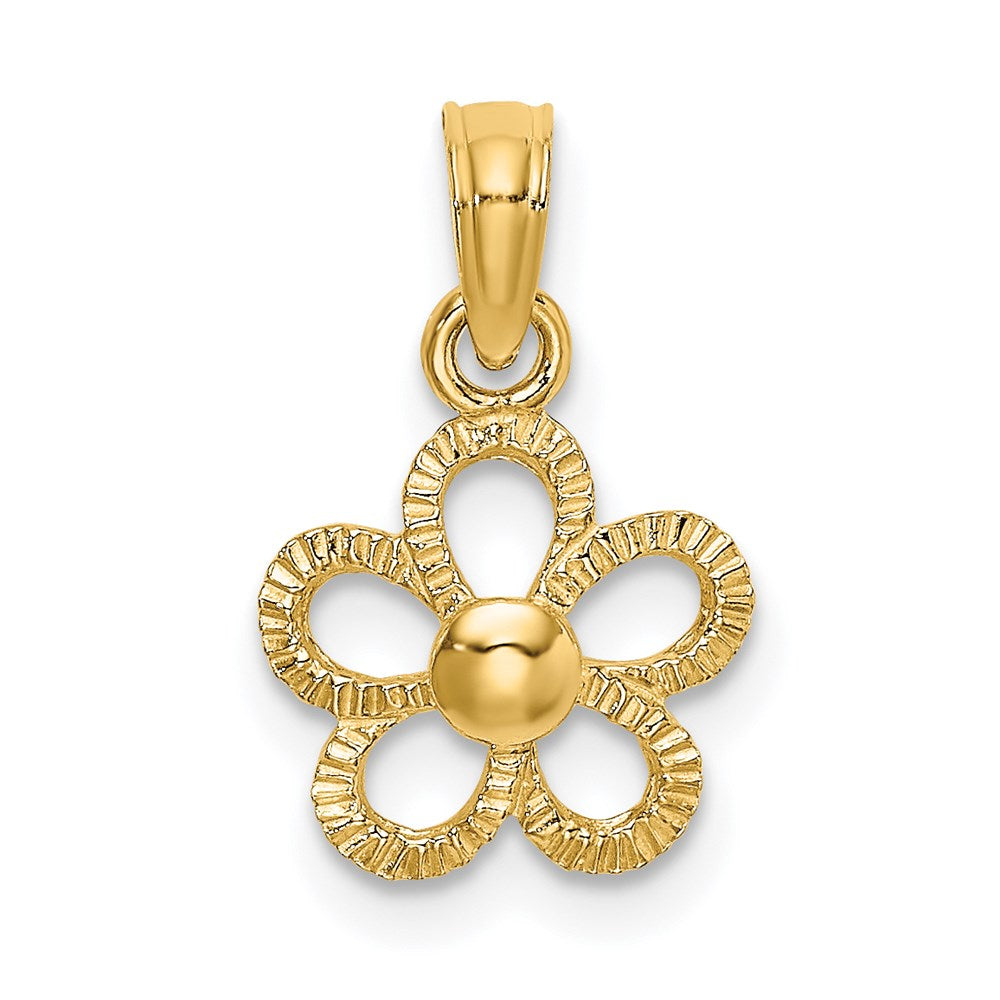 14k Mini Daisy Flower Charm