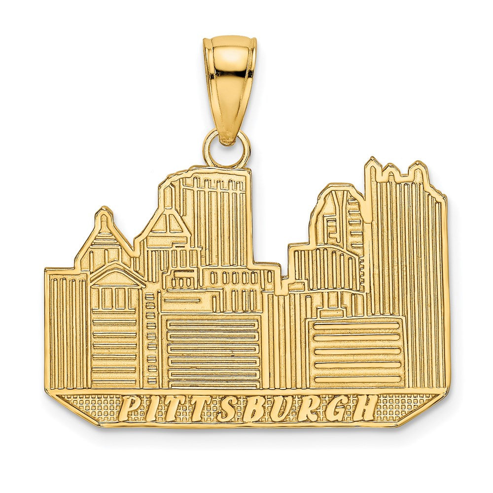 14K Pittsburgh Skyline Charm