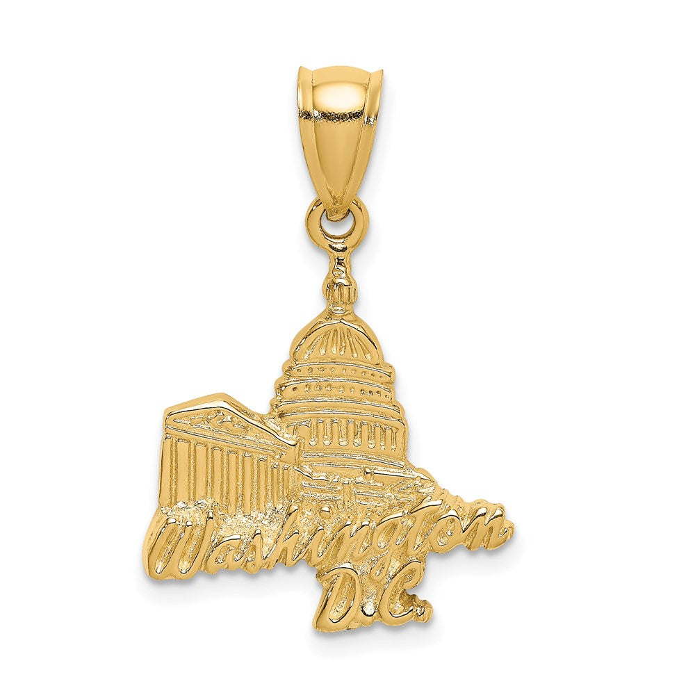 14K WASHINGTON D.C. Capital Building Profile Charm