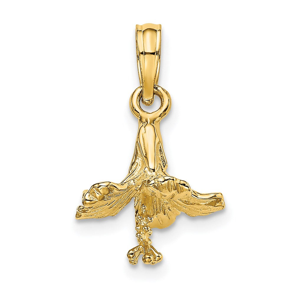 14K 3-D Hibiscus Flower Charm