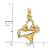 14K Bikini Bathing Suit Charm