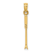 14K 3-D Weeding Garden Tool Charm