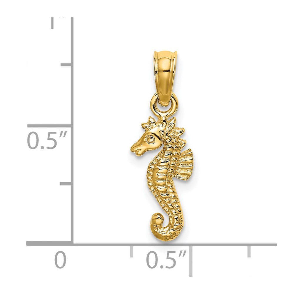 14K Mini Seahorse Charm 3