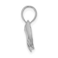 14K White Gold Jumping Dolphin Charm 2