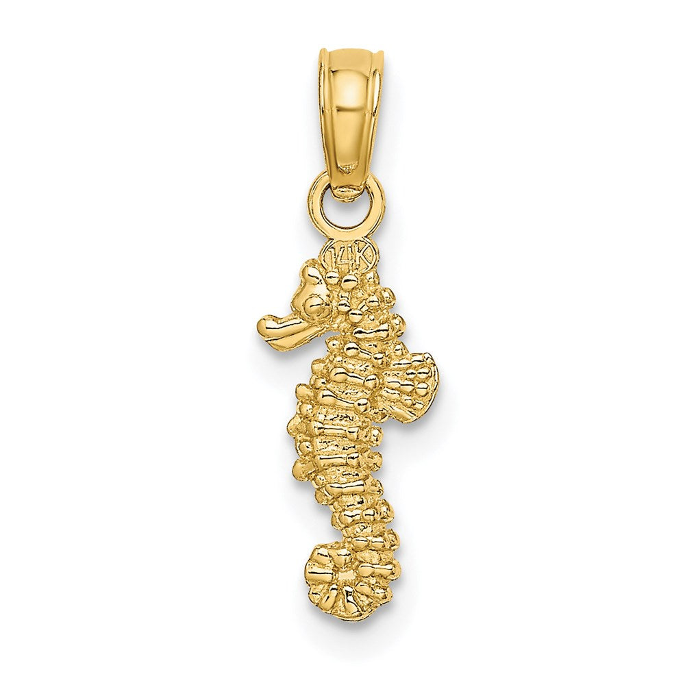 14K 3-D Mini Seahorse Charm 4