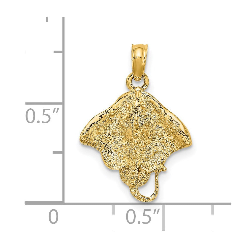 14K Stingray Charm 3