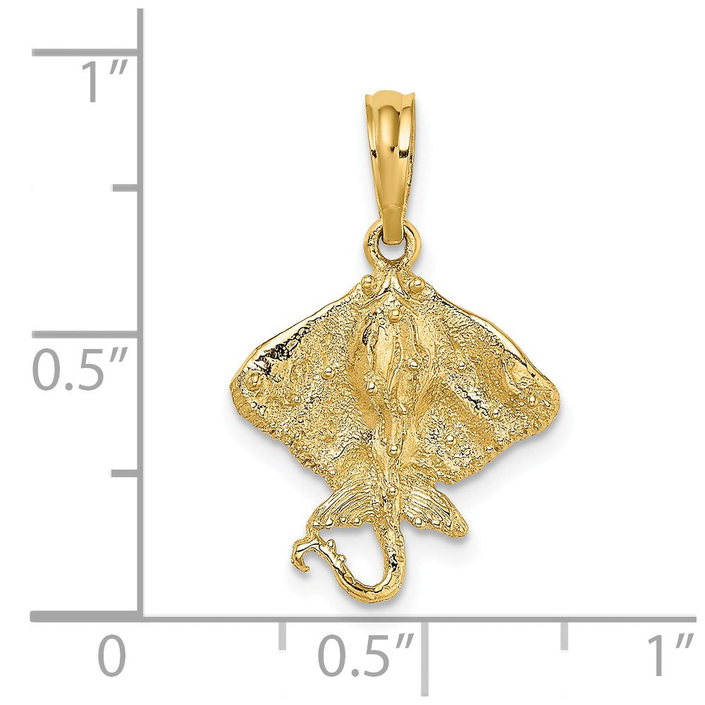 14K Stingray Charm 3