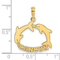 14K CANCUN w/ Double Jumping Dolphin Charm 2