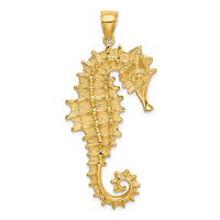 14K Textured 3-D Seahorse Charm 4