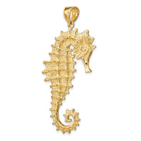 14K Textured 3-D Seahorse Charm 5