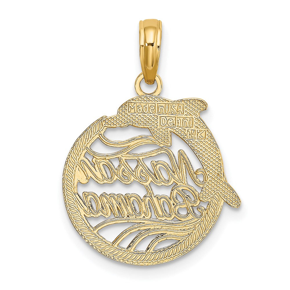 14K Nassau BAHAMAS Dolphin Charm 3