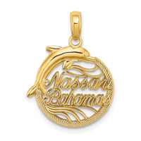 14K Nassau BAHAMAS Dolphin Charm 1