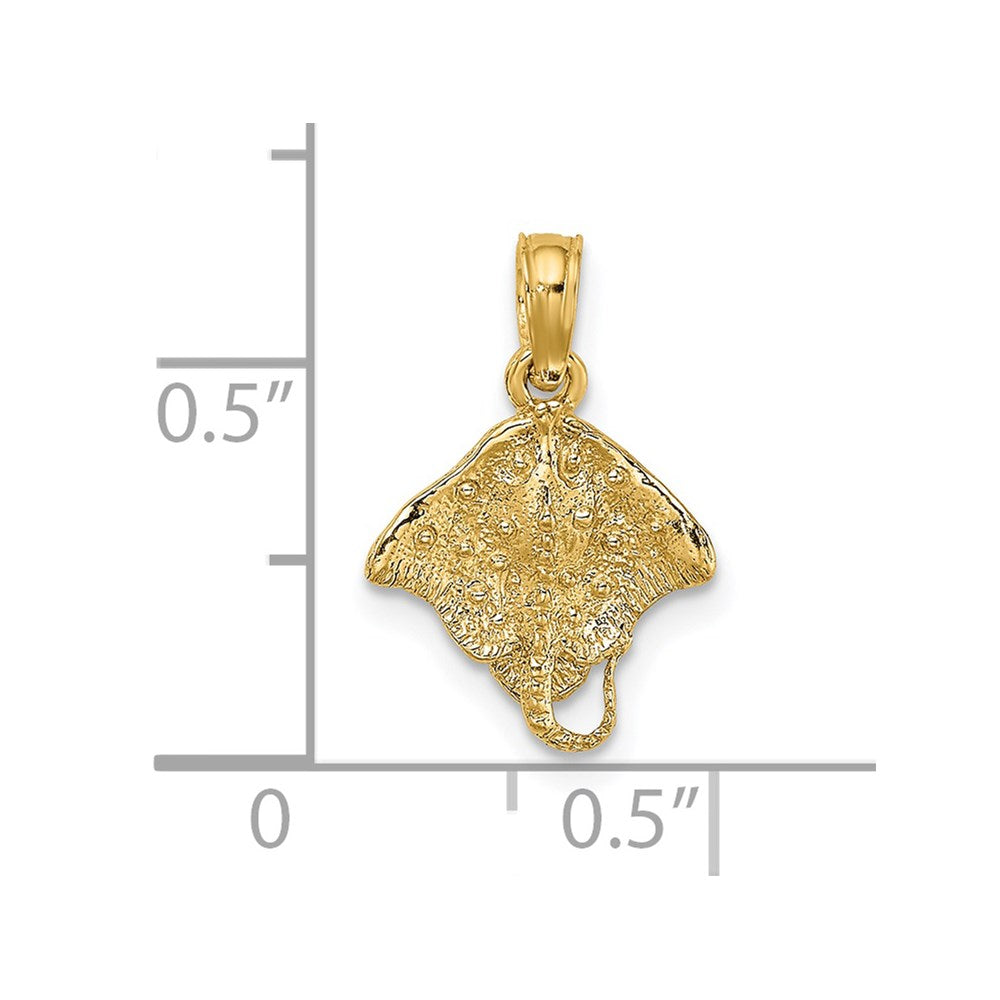 14K Stingray Charm 3