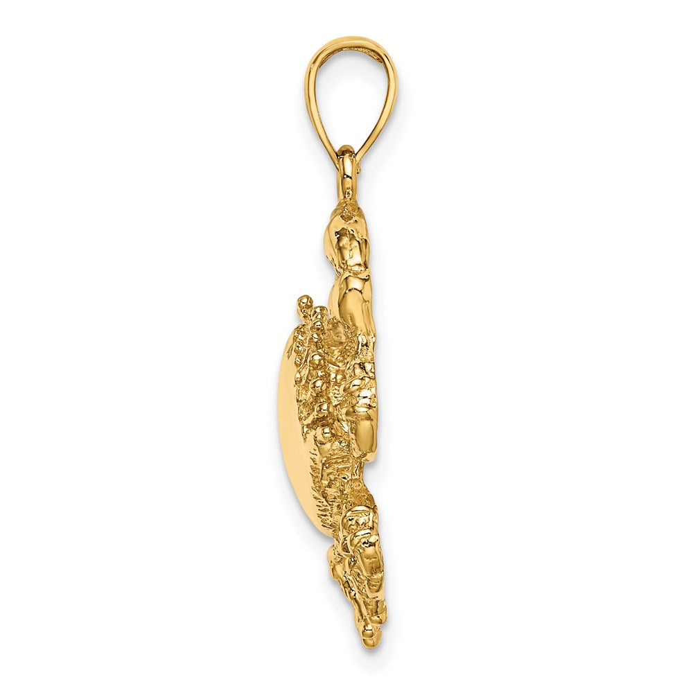 14K Crab Charm 2