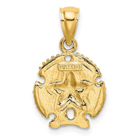 14K Starfish on Sand Dollar Charm 4