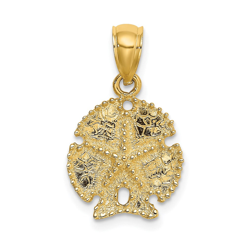 14K Starfish on Sand Dollar Charm 1