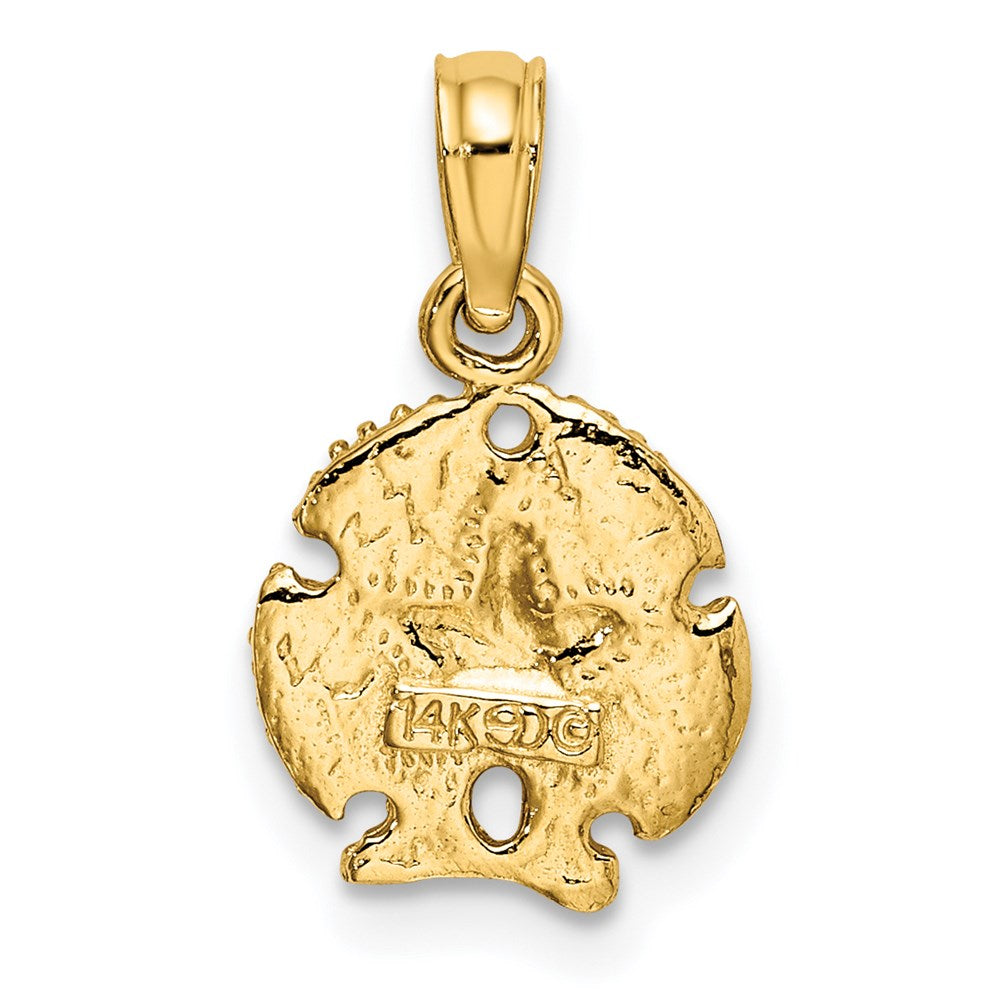 14K Starfish on Sand Dollar Pendant 4