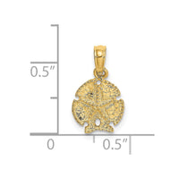 14K Starfish on Sand Dollar Pendant 3