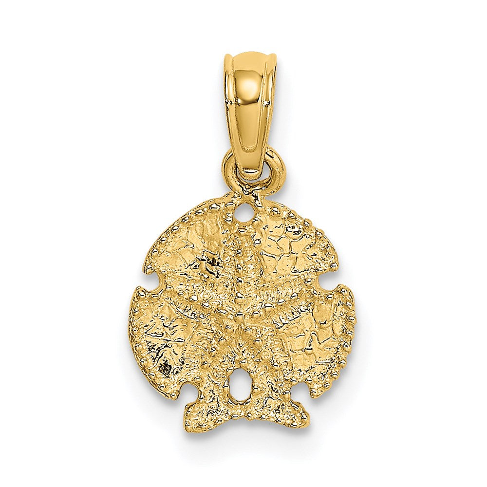 14K Starfish on Sand Dollar Pendant 1